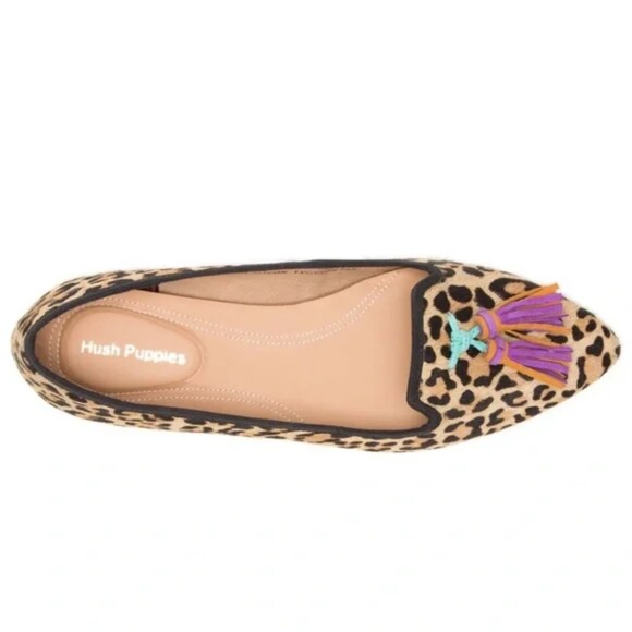 Hush Puppies Sadie Tassel Slip-On Flat - Leopard 7 - Picture 3 of 11
